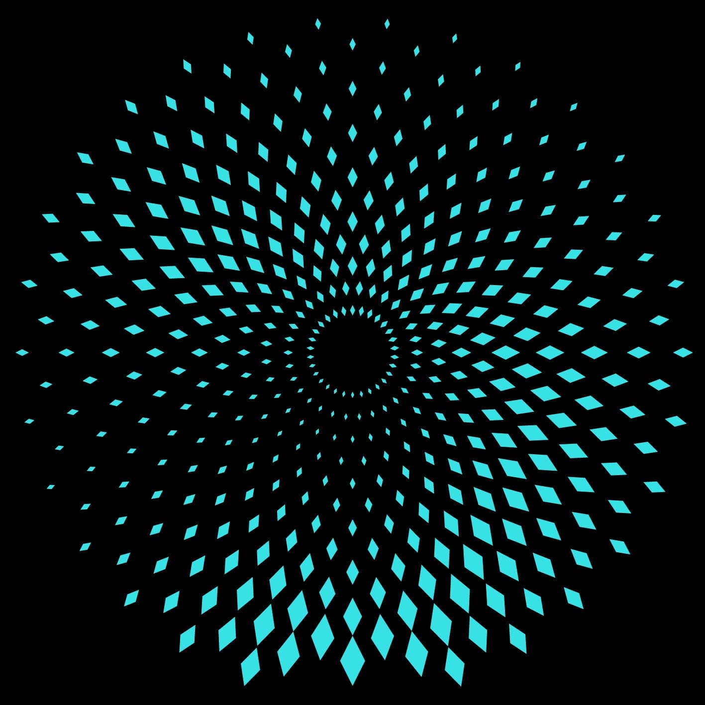Polar Array + Rhombus template preview
